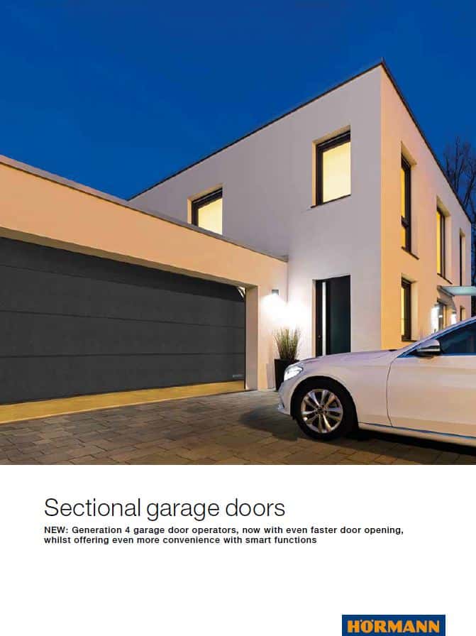 sectional black garage door 3